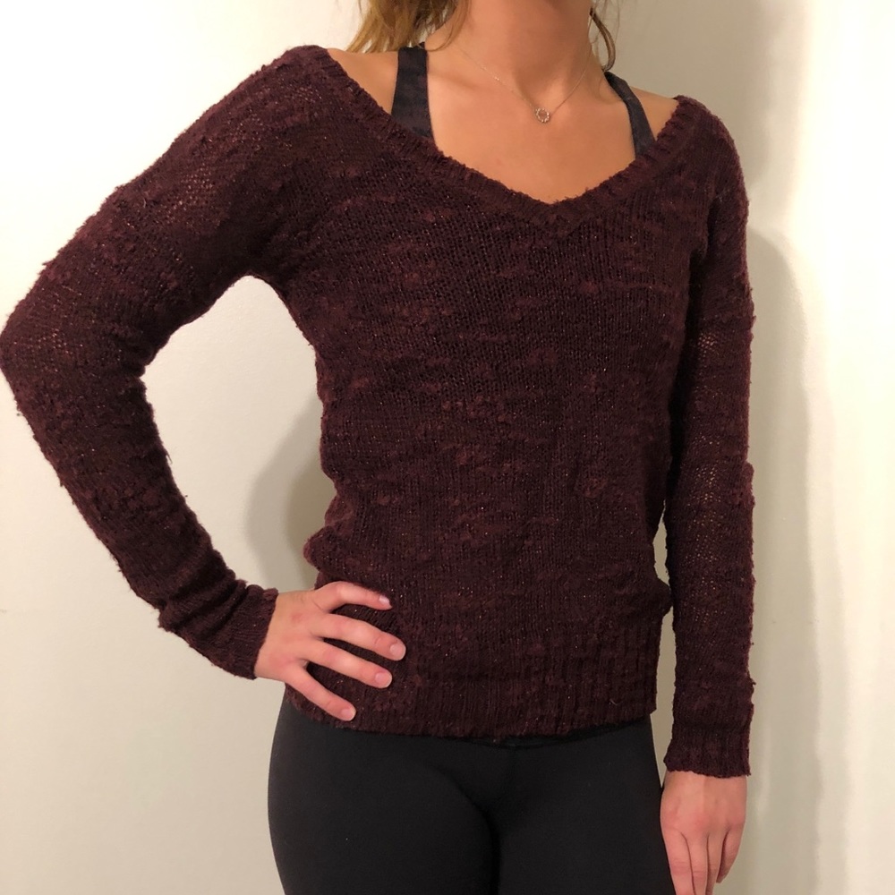 Red Cozy Knit Sweater